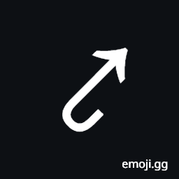 North East Arrow with Hook Symbol