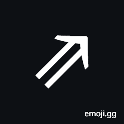North East Double Arrow Symbol