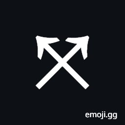 North West Arrow and North East Arrow Symbol