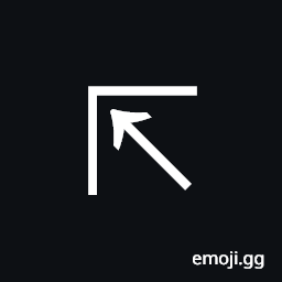 North West Arrow To Corner Symbol