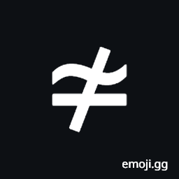 Not Asymptotically Equal To Symbol
