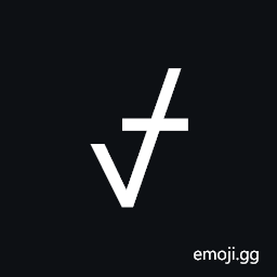 Not Check Mark Symbol