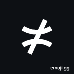 Not Equivalent To Symbol