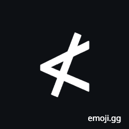 Not Less-Than Symbol