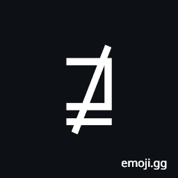 Not Square Original of or Equal To Symbol