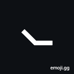 Oblique Angle Opening Up Symbol