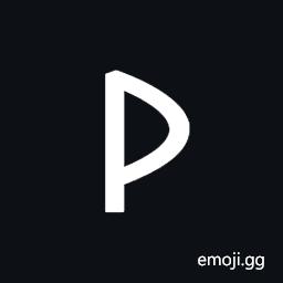Old Italic Letter Er Symbol