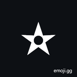 Open Centre Black Star Symbol
