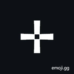 Open Centre Cross Symbol
