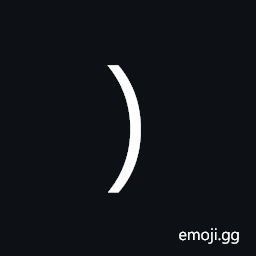 Ornate Right Parenthesis Symbol