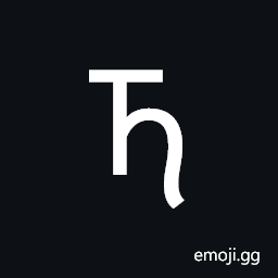Osage Capital Letter Dha Symbol