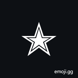 Outlined Black Star Symbol