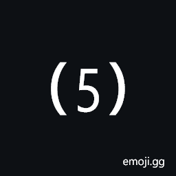 Parenthesized Digit Five Symbol