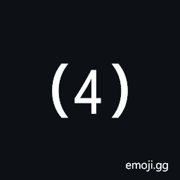 Parenthesized Digit Four Symbol
