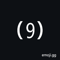 Parenthesized Digit Nine Symbol