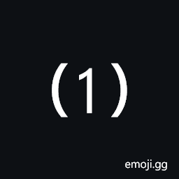 Parenthesized Digit One Symbol