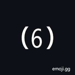 Parenthesized Digit Six Symbol