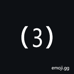 Parenthesized Digit Three Symbol