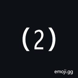 Parenthesized Digit Two Symbol