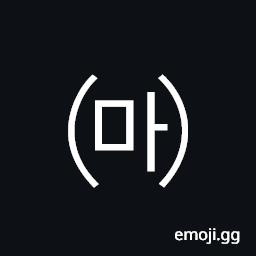 Parenthesized Hangul Mieum A Symbol