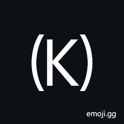 Parenthesized Latin Capital Letter K Symbol