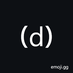 Parenthesized Latin Small Letter D Symbol