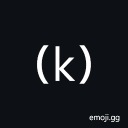 Parenthesized Latin Small Letter K Symbol