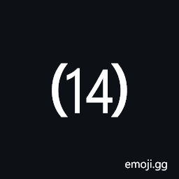 Parenthesized Number Fourteen Symbol
