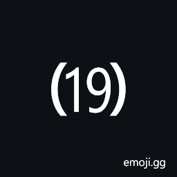 Parenthesized Number Nineteen Symbol