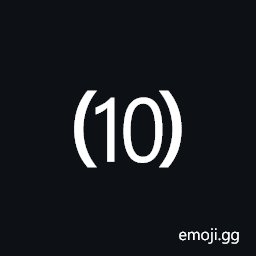 Parenthesized Number Ten Symbol