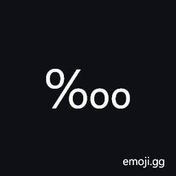 Per Ten Thousand Sign Symbol