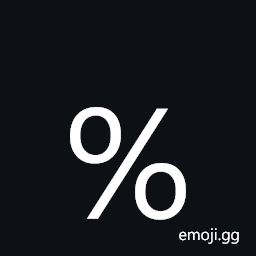 Percent Sign Symbol