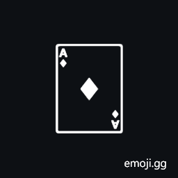 Playing Card Ace of Diamonds Symbol