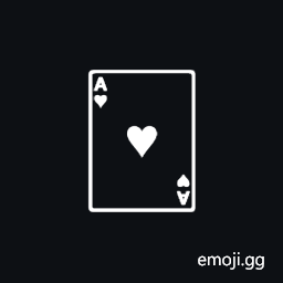 Playing Card Ace of Hearts Symbol