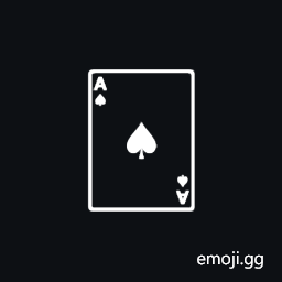 Playing Card Ace of Spades Symbol