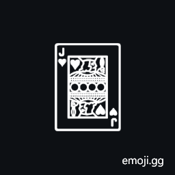 Playing Card Jack of Hearts Symbol