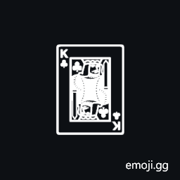 Playing Card King of Clubs Symbol