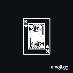 Playing Card King of Hearts Symbol
