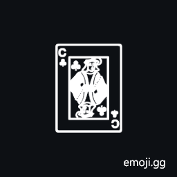 Playing Card Knight of Clubs Symbol