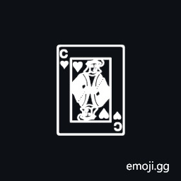 Playing Card Knight of Hearts Symbol