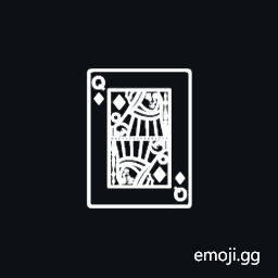 Playing Card Queen of Diamonds Symbol