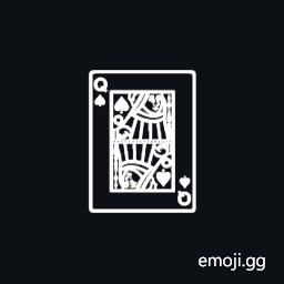 Playing Card Queen of Spades Symbol