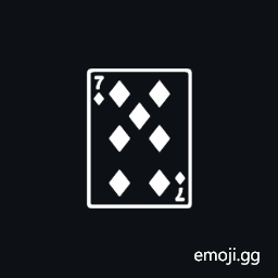 Playing Card Seven of Diamonds Symbol