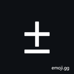 Plus minus symbol Symbol