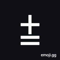 Plus Sign Above Equals Sign Symbol