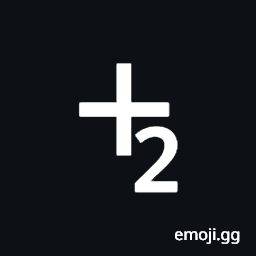 Plus Sign with Subscript Two Symbol