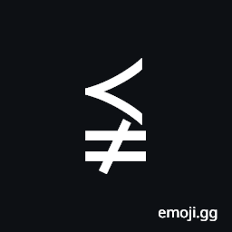 Precedes Above Not Equal To Symbol