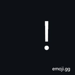 Presentation Form for Vertical Exclamation Mark Symbol