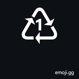 Recycling Symbol for Type-1 Plastics Symbol