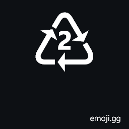 Recycling Symbol for Type-2 Plastics Symbol